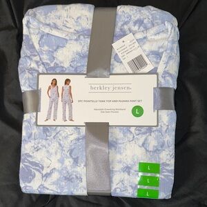 Berkley Jensen Blue Tie-Dye Pajama Set